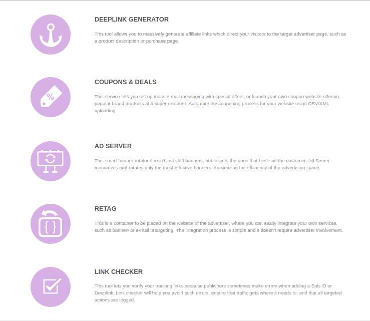 1. undefinedHigh conversion rates:</em> Our carefully selected offers are proven to convert, ensuring you get the most out of your traffic.»></p>
<p>2. <em>Exclusive deals:</em> Gain access to exclusive deals and promotions, giving you a competitive advantage in the market.</p>
<p>3. <em>Real-time tracking:</em> Stay in control of your performance with our advanced tracking system that provides real-time data and analytics.</p>
<p>4. <em>Dedicated support:</em> Our experienced team is always ready to assist you and provide personalized support to help you succeed.</p>
<p>5. <em>Fast and reliable payments:</em> We offer multiple payment options and ensure timely payments to our publishers.</p>
<p><img decoding=